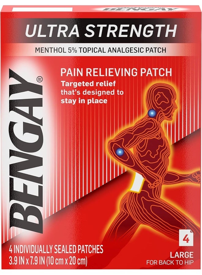 Bengay Ultra Strength Pain Relieving Patch 4 Count Multi - Image 1